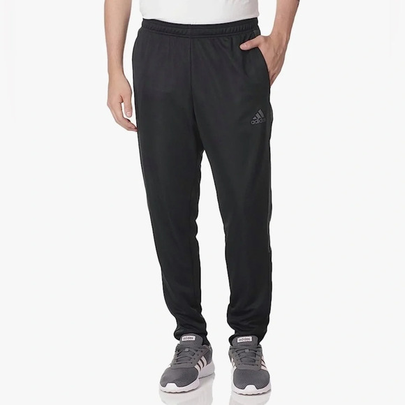 Adidas Aeroready‎ Tiro Track Pants Gray Stripes Drawstring Zip Pockets Size XS - Picture 2 of 16